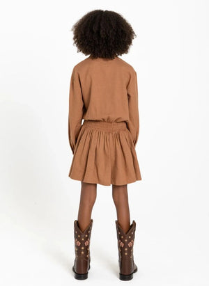 Hundred Pieces - Vestido Enoha Yıldız | Marrón