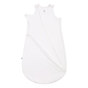 Petit Bateau - Saco de Dormir de Algodón Orgánico Calado con Corazones | Blanco