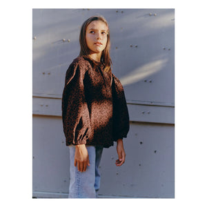 Marlot Paris - Blusa Irene Leopar | Marrón