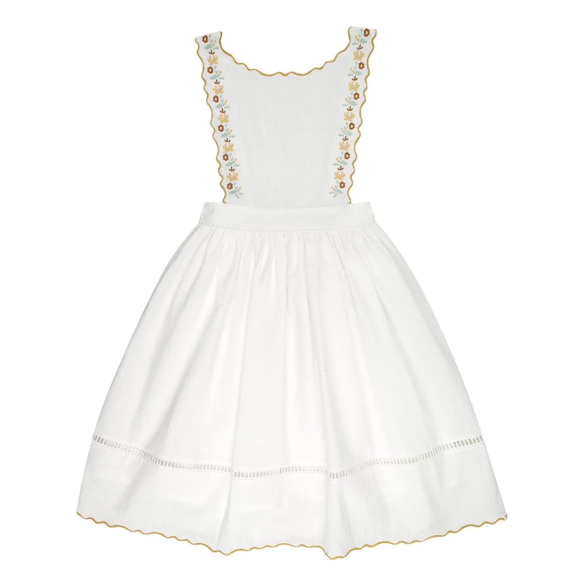 THE LiTTLE POETS - Vestido bordado Teresa | Crudo