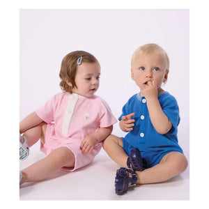 Petit Bateau - Pantalón corto mono de color liso | Azul real