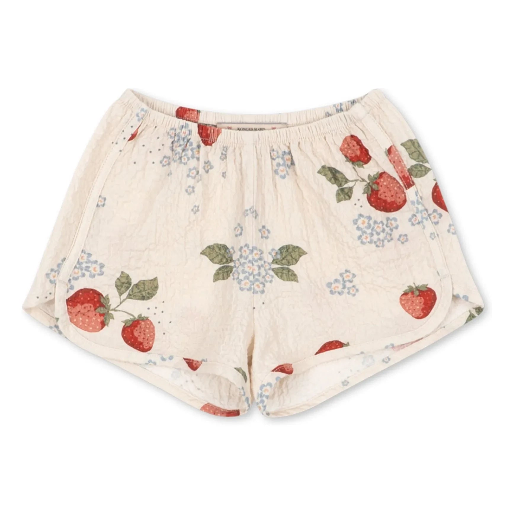 Konges Sløjd - Shorts de algodón orgánico Ava Strawberry | Beige