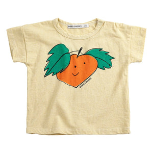 Bobo Choses - Camiseta Naranja de Algodón Orgánico para Bebé | Amarillo