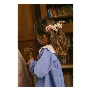 Louise Misha - Vestido de algodón orgánico Hyacinte | Azul denim