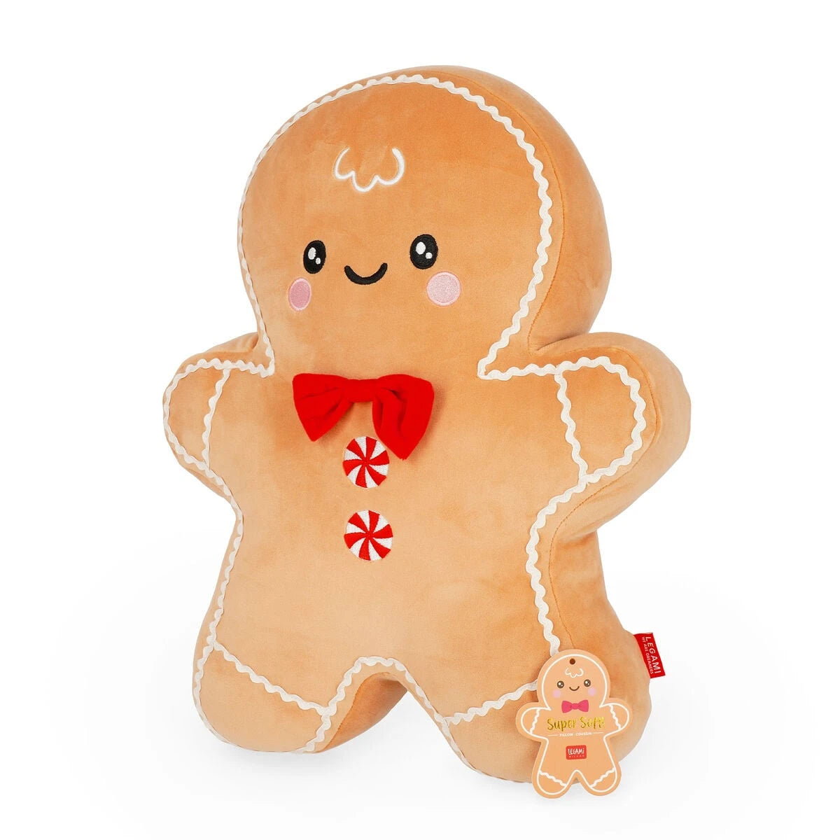 Legami - Cojín de Jengibre Navideño - ¡Súper Suave!