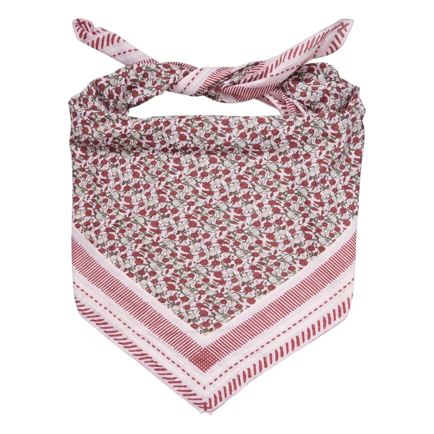 Becksöndergaard - Pañuelo de algodón y seda Strawpetta Sico | Rosa
