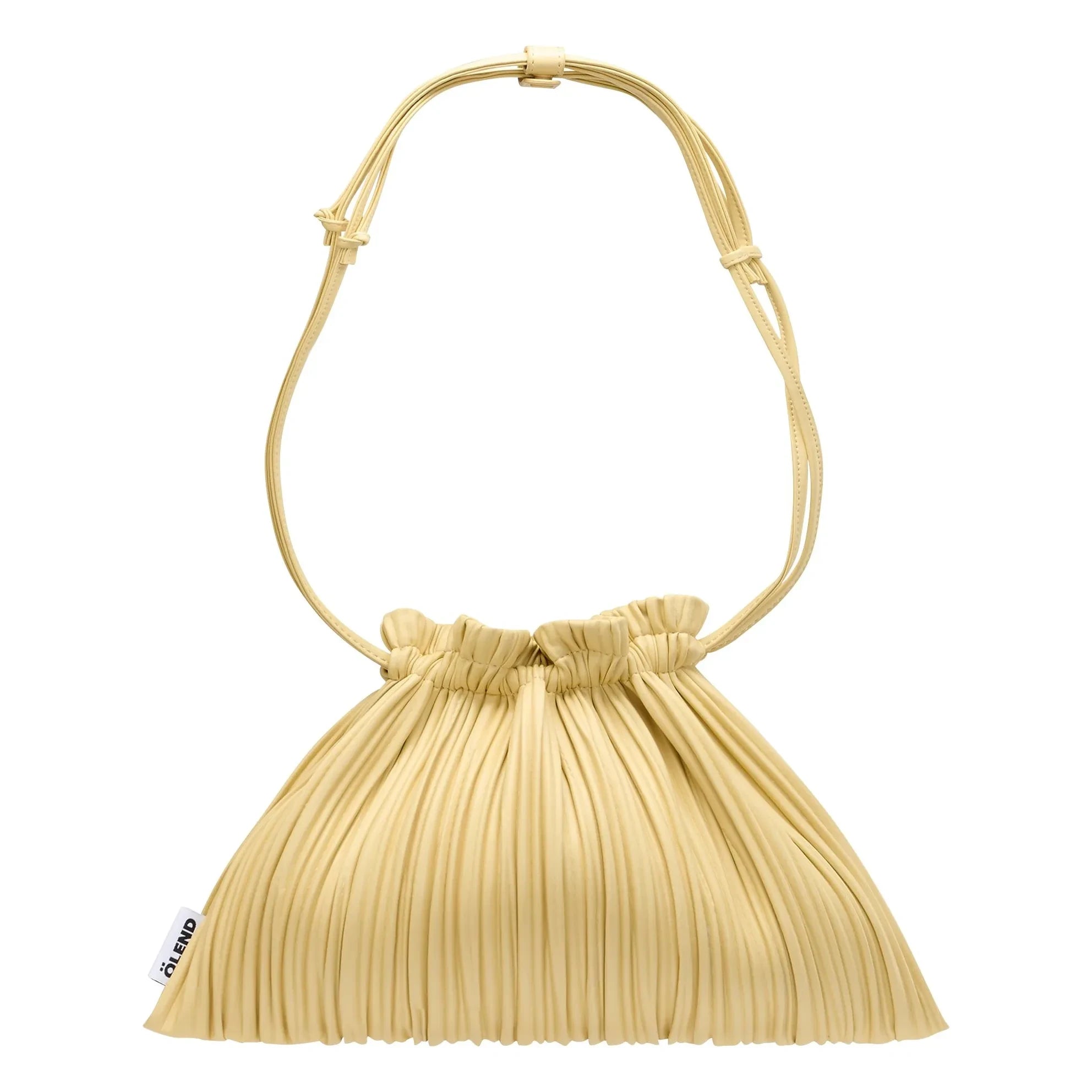Olend - Bolso 'Kabuk' de piel vegana | Amarillo pálido