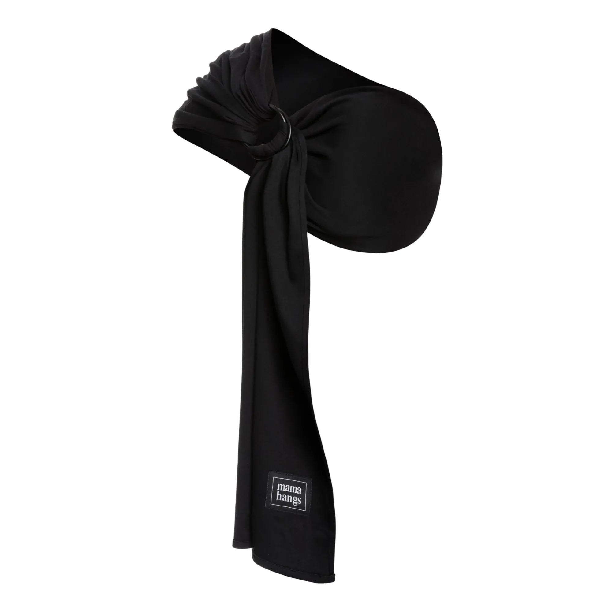 Mama Hangs - Mochila Portabebés de Algodón Orgánico | Negro