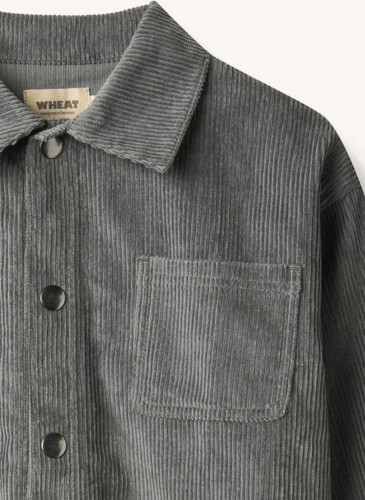 Wheat - Marcel Coton Bio Camisa | Gris jaspeado