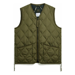 Taion - Chaleco militar sin mangas con cuello de pico para hombre | Oliva