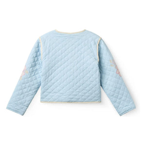 Copenhagen Colors - Chaqueta Guateada Bordada de Algodón Orgánico | Azul Claro