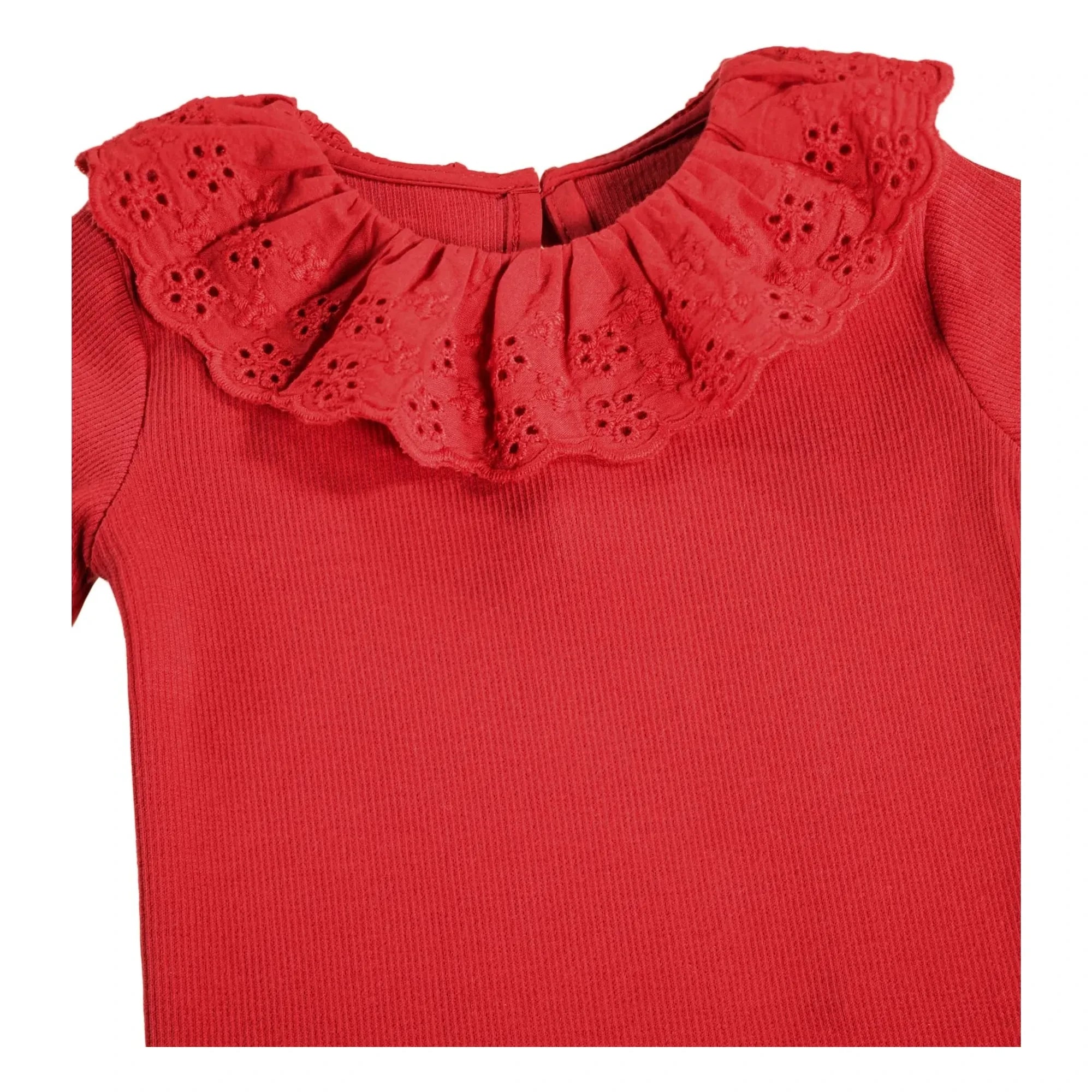 Molo - Body Faye Pointelle Algodón orgánico | Rojo