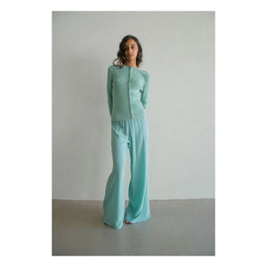 THEAVANT - Pantalones Jazzdancer de seda | Verde agua