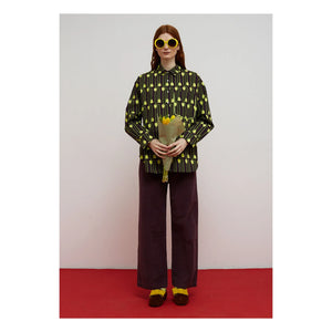 Dr Bloom - Destiny Kadife Pantolon | Aubergine