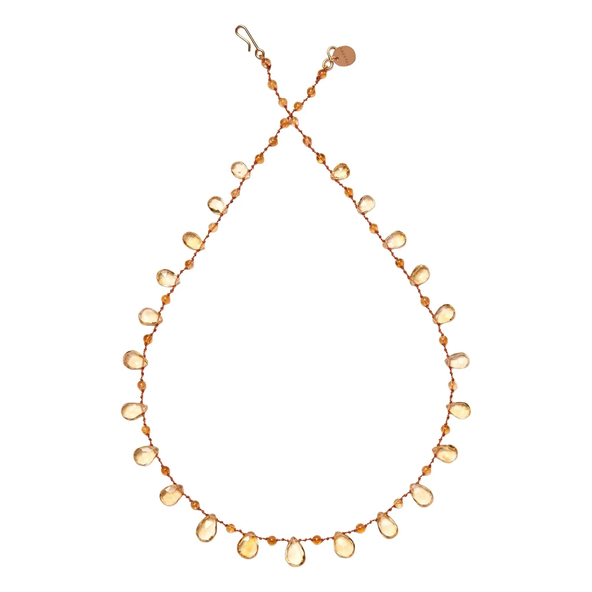 Ivarene - Collar de gotas y cuentas | Citrino