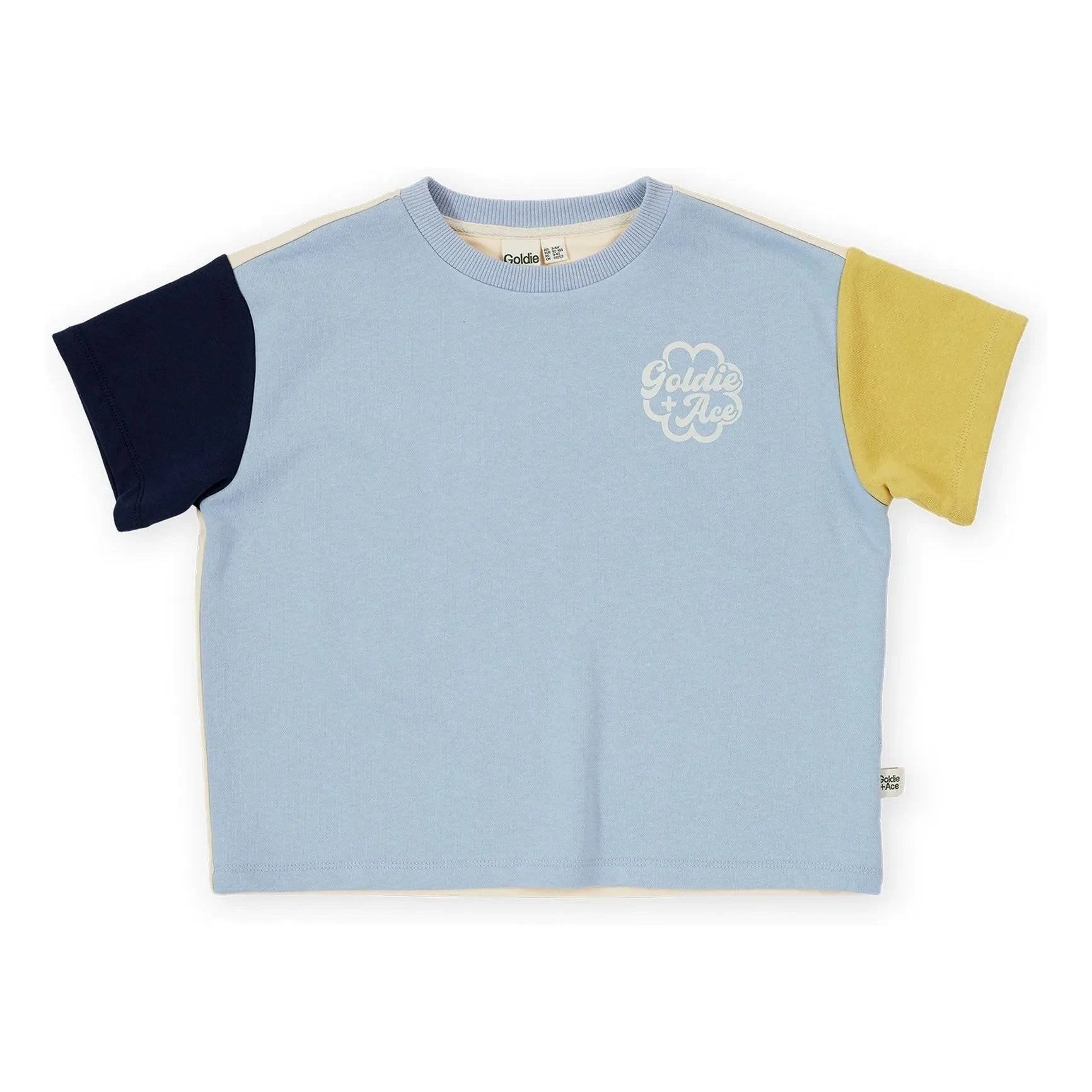 Goldie + Ace - Camiseta oversize gruesa | Azul claro