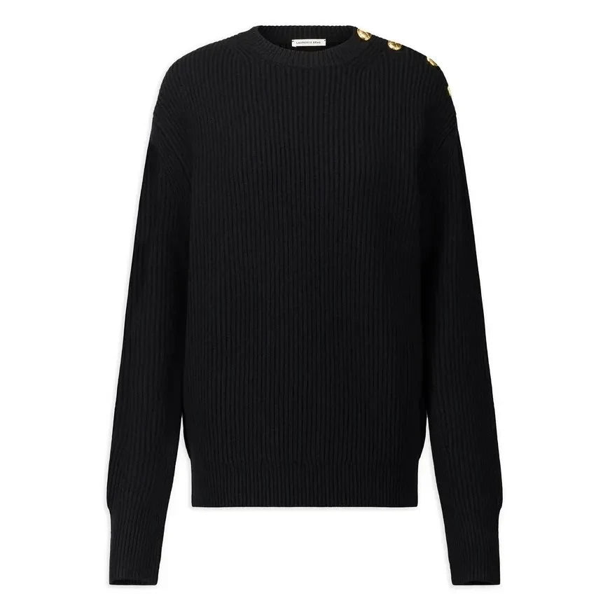 Laurence Bras - Jersey de lana bobinada | Negro