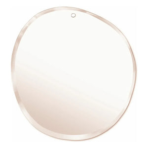M Nuance - Espejo redondo de borde plano inclinado - 87x67 cm