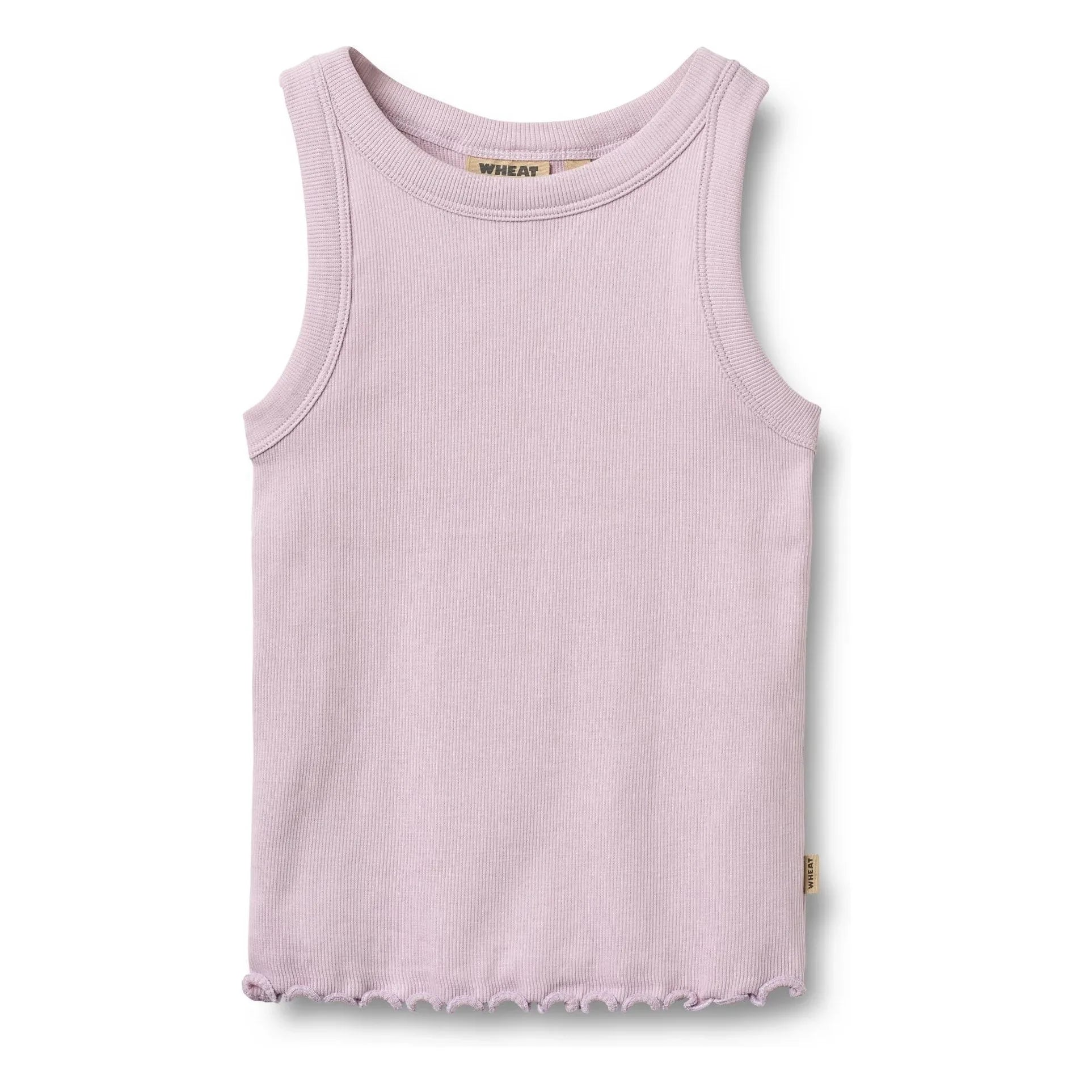 Wheat - Camiseta de tirantes acanalada de algodón orgánico Minka | Lavanda