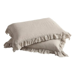 Maison de Vacances - Funda de almohada de lino lavado Bohemian | Natural