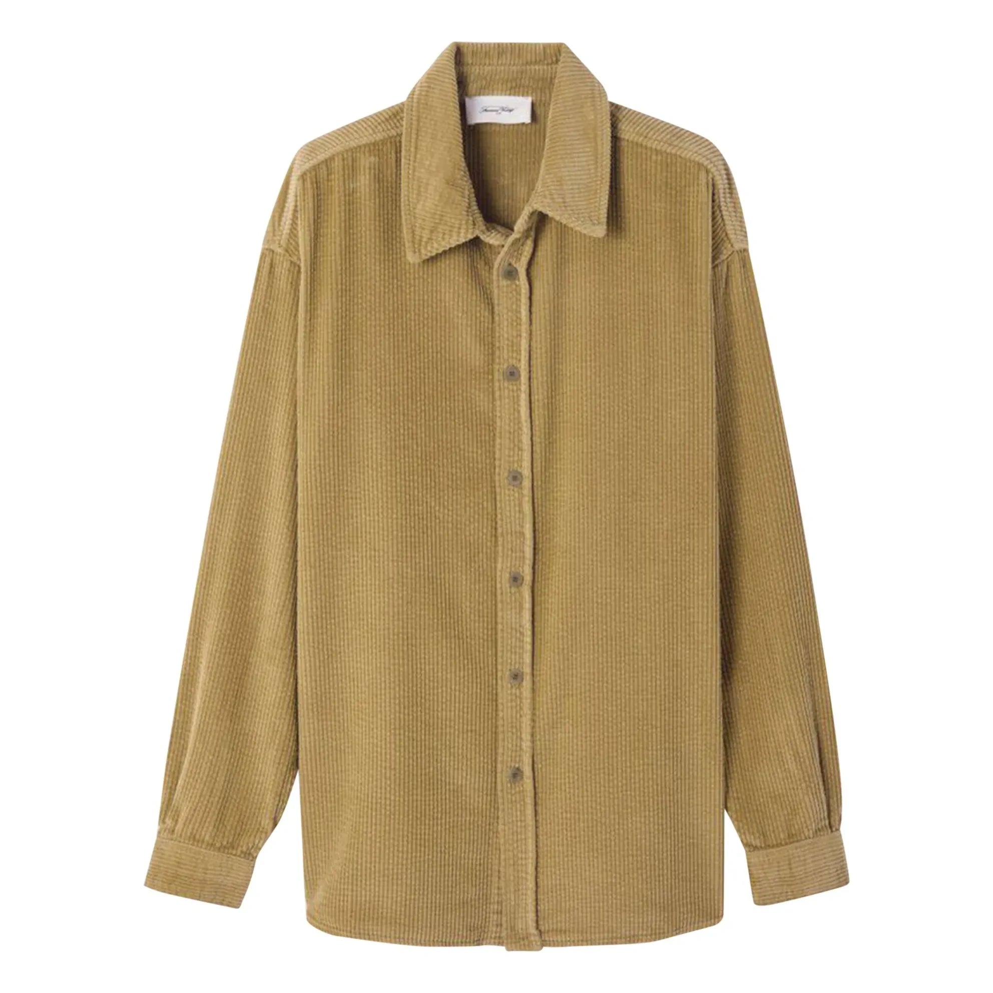 American Vintage - Camisa de terciopelo Padow | Caqui claro