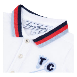 Tartine et Chocolat - Polo de Bádminton 77 | Blanco