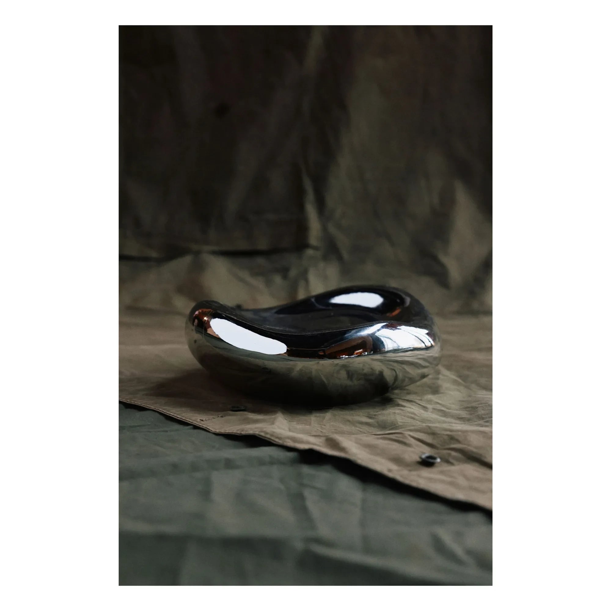 HKliving - Contenedor Gleam | Cromo