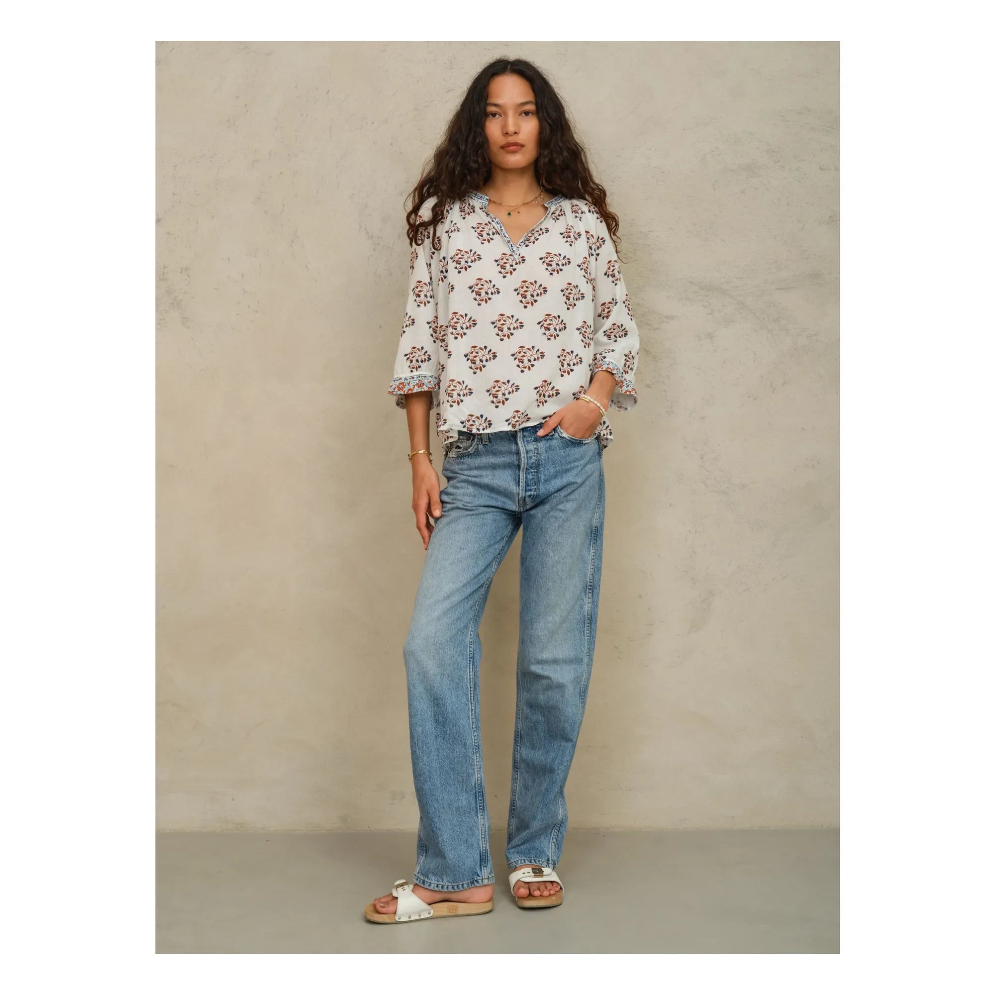 M.A.B.E. - Blusa Stella Cotton | Crudo