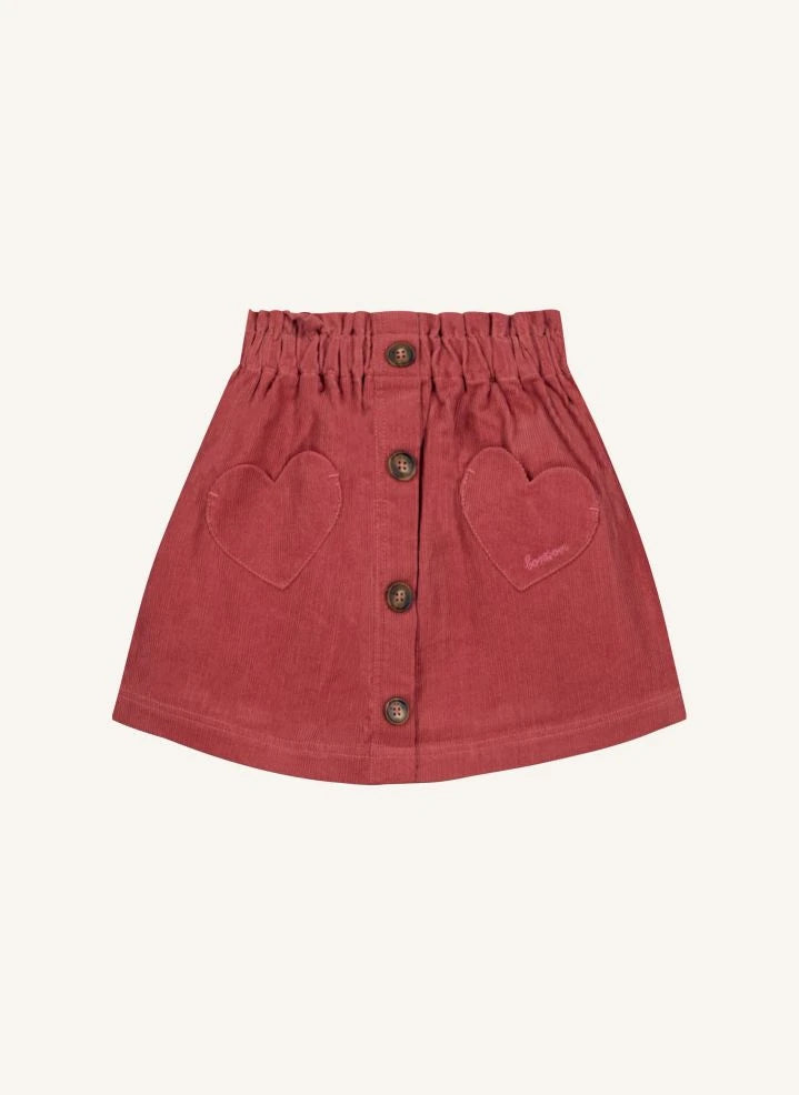 Bonton - Falda de pana con lunares | Framboise
