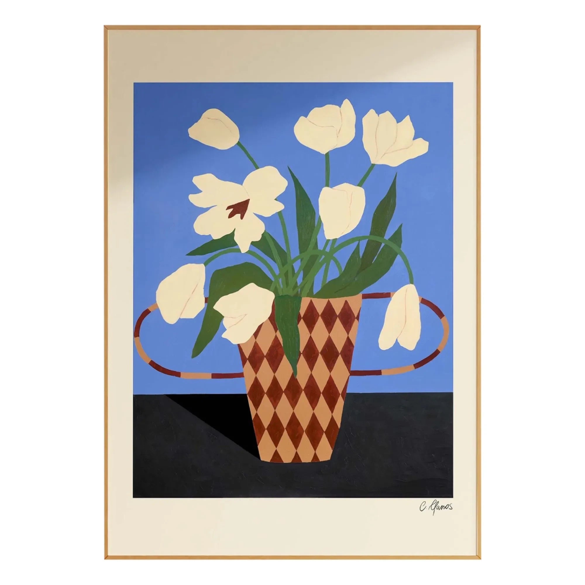 Carla Llanos - Póster de Flores Blancas