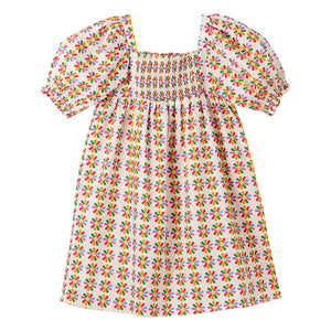 Fabula - Vestido midi con mangas globo Windmill | Blanco