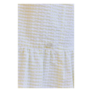 Tartine et Chocolat - Vestido sin tirantes bordado a rayas | Amarillo