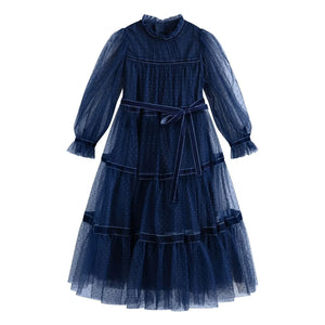 C'era Una Volta - Vestido de tul Valentina | Azul marino