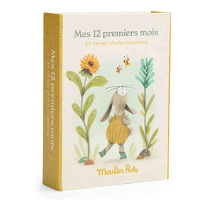 Moulin Roty - Tarjetas de hitos - Tres pequeños conejitos