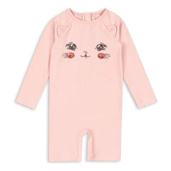 Konges Sløjd - Bañador con protección UV Kitty de fibra reciclada | Rosa