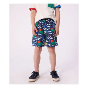 Petit Bateau - Pantalón corto de baño Glaces de fibra reciclada | Turquesa