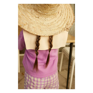 Hola Simone - Blusa de algodón orgánico Matelot | Lavanda