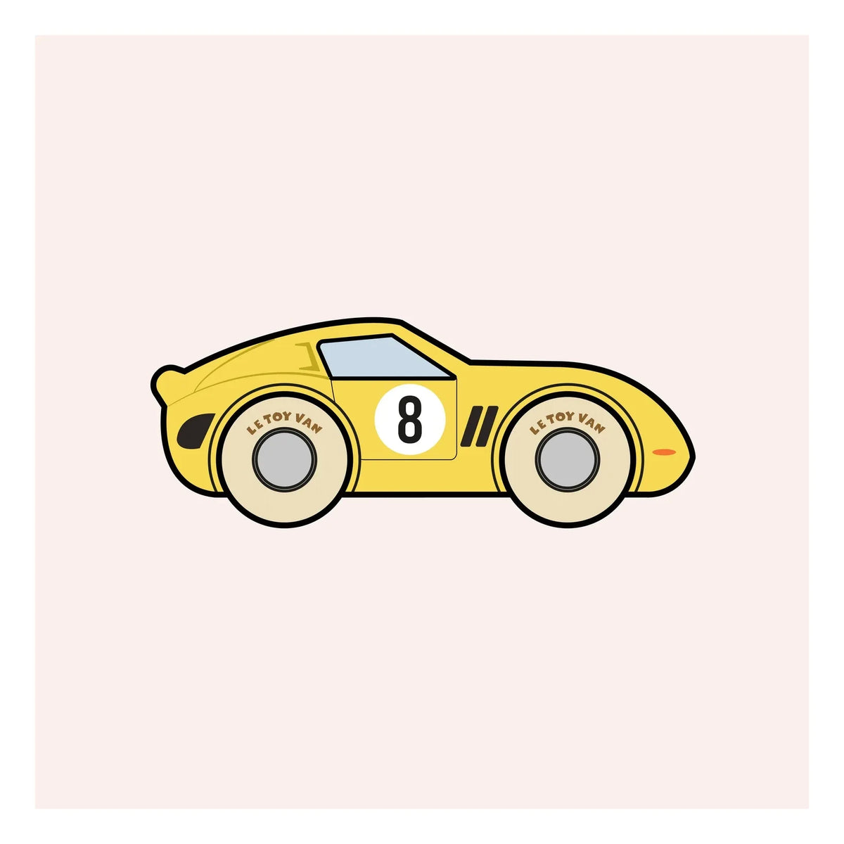 Le Toy Van - Coche de carreras de Luca | Amarillo