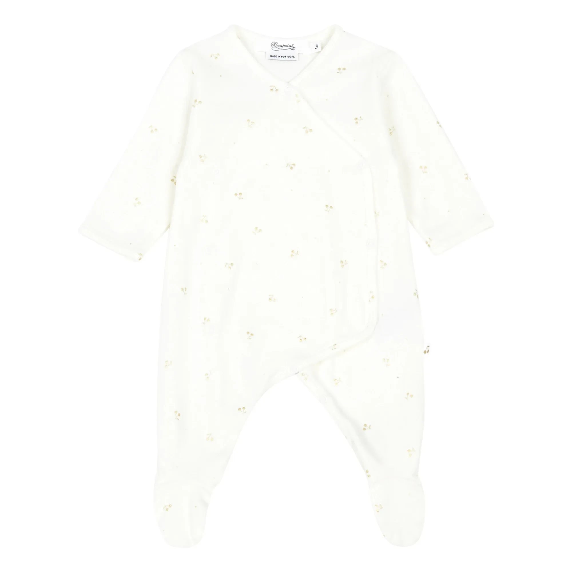 Bonpoint - Pijama mono de punto Kiraz | Dorado