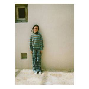 Longlivethequeen - Pantalones anchos Carreaux | Azul