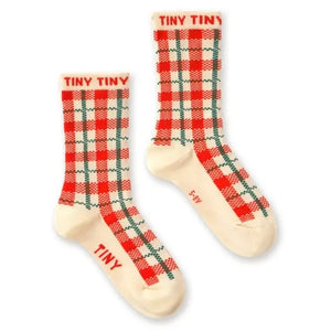 Tinycottons - Calcetines a cuadros | Crudo