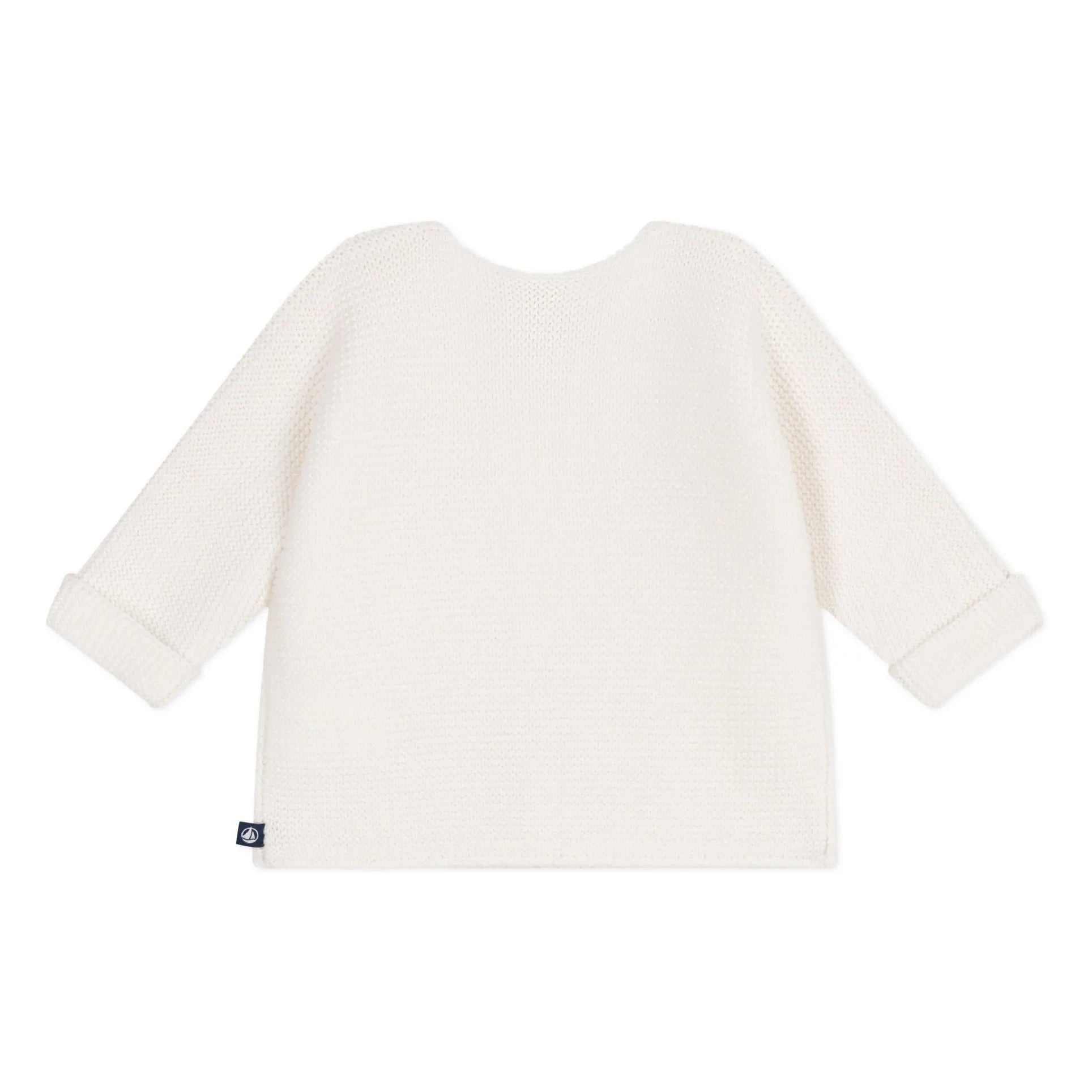 Petit Bateau - Cárdigan de algodón orgánico Barby | Blanco