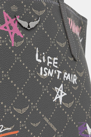 Zadig&Voltaire Bolso Tote de Piel Sintética para Mujer Z SHOPPER MONOGRAM TAG
