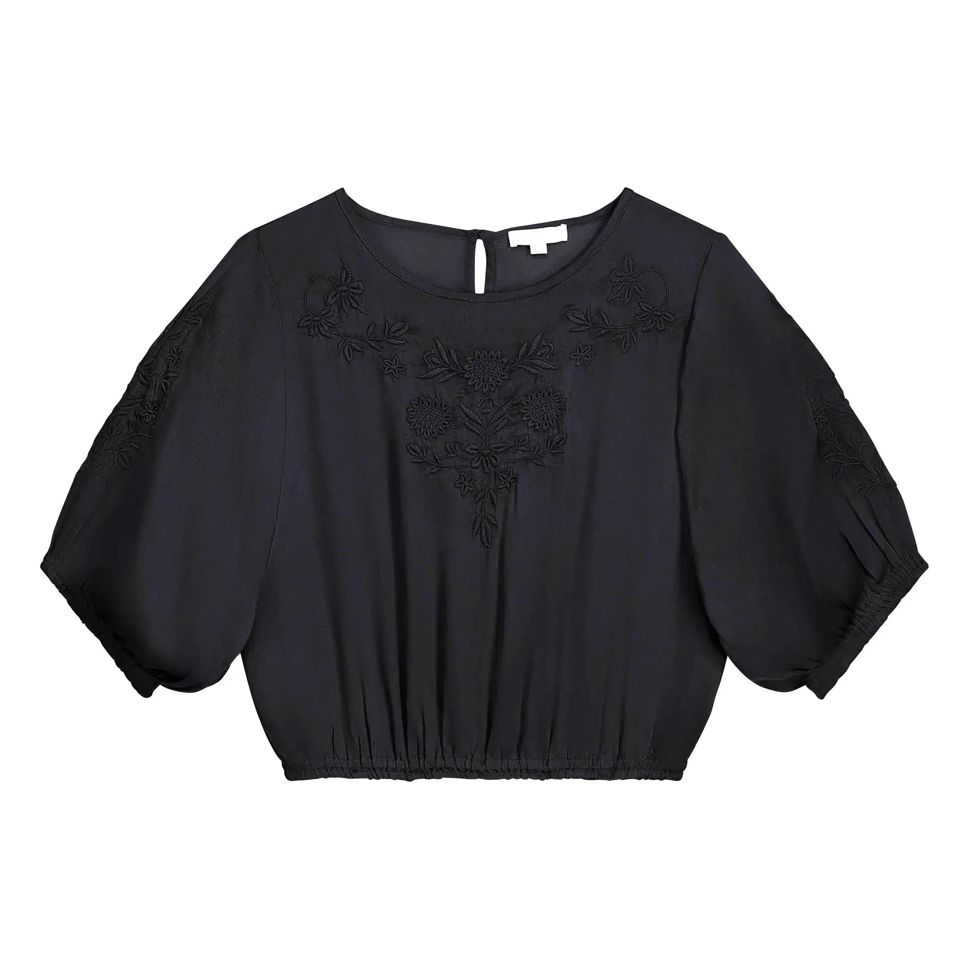 Louise Misha - Blusa de algodón Chayana | Negro