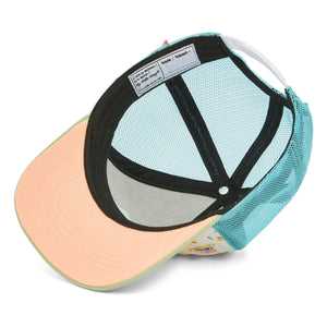 Hello Hossy - Gorra Trucker Miami Beach con Visera Curva Fibras Recicladas | Beige