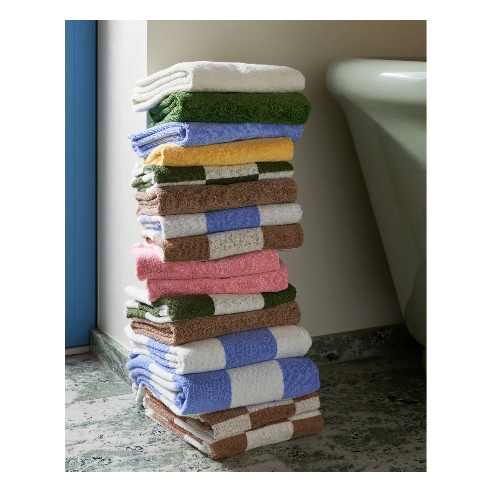 Hola - Guante doble exfoliante | Matcha Verde