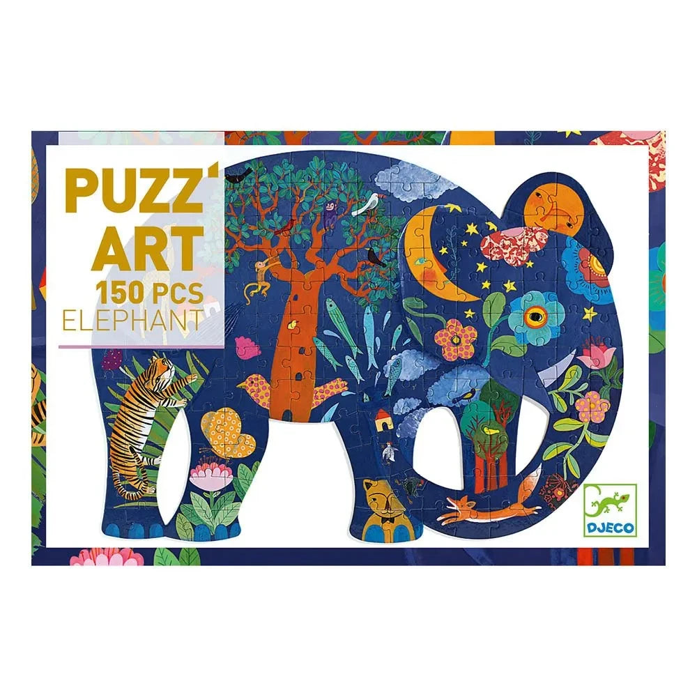 Djeco - Puzzle de elefante - 150 piezas