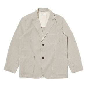 Universal Works - Chaqueta a rayas tipo Derby | Gris