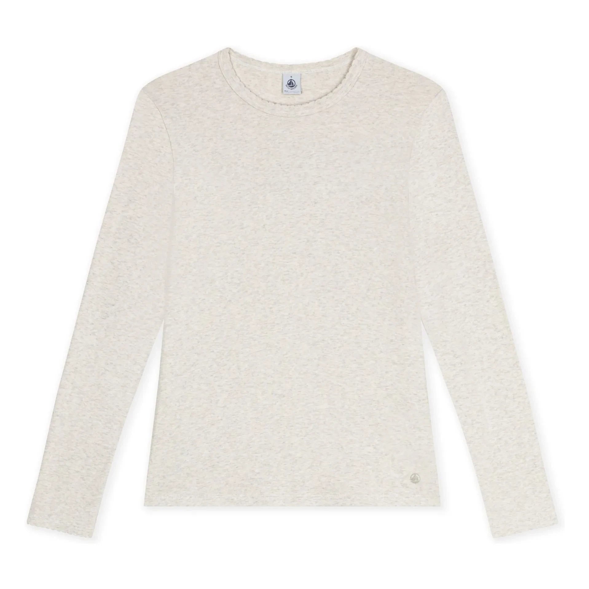 Petit Bateau - Camiseta con estampado de gallina | Beige jaspeado