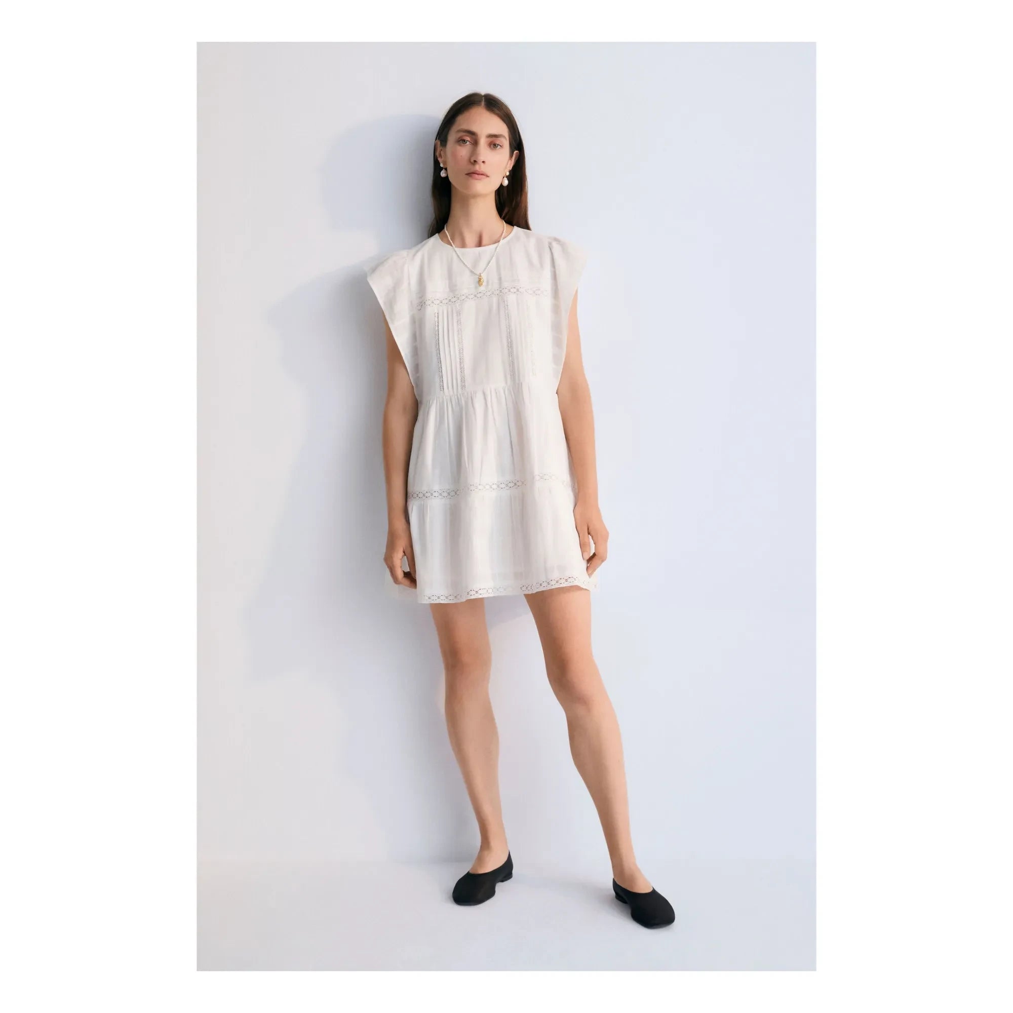 the new society - Vestido Corfu - Colección para mujer | Blanco